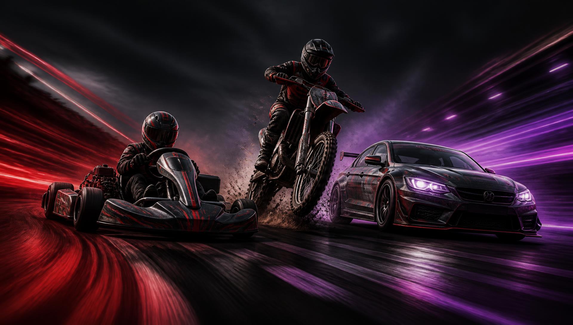 Jake Martin racing on track